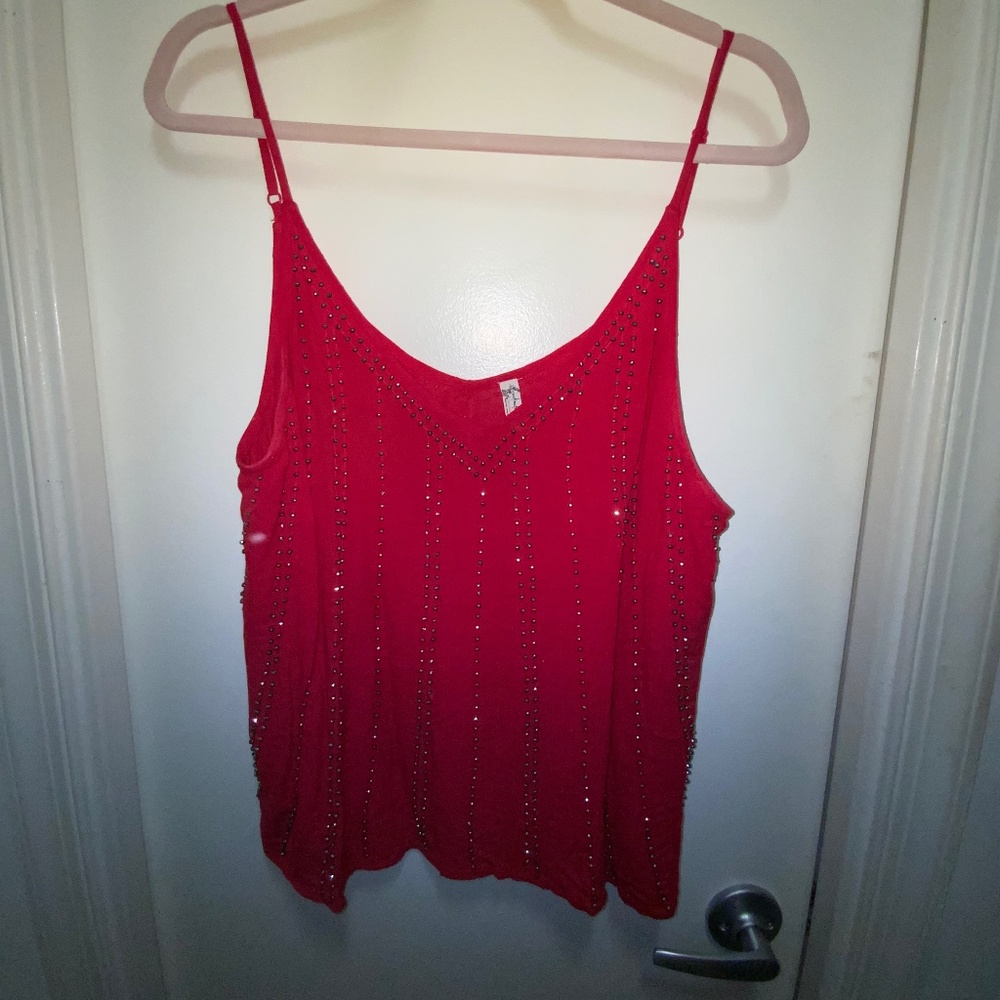 Free People Beaded Tank Top